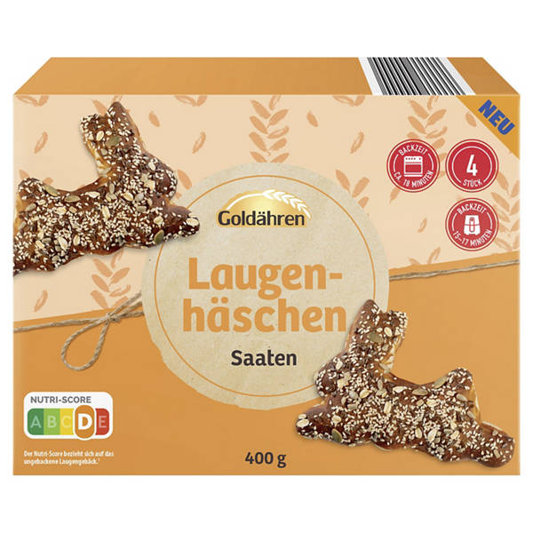 Laugenhäschen 400 g, Saaten
