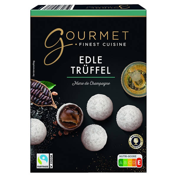 Trüffelpralinen 125 g, Marc de Champagne