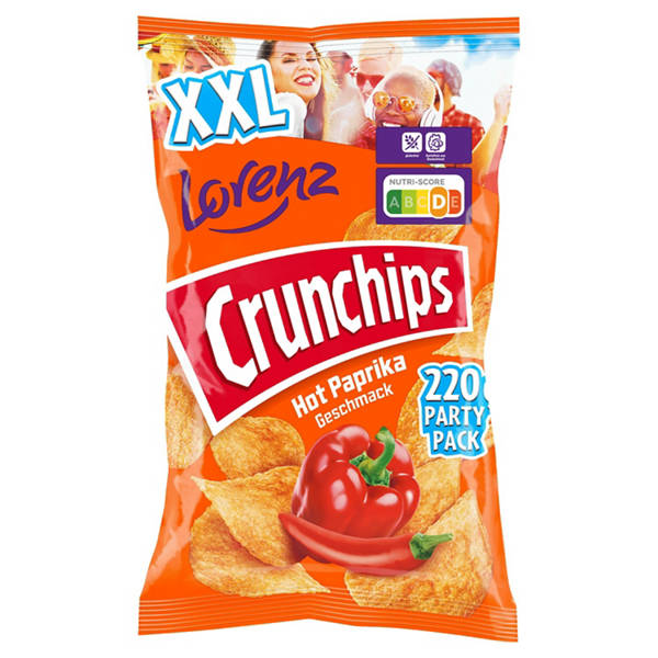 Crunchips XXL 220 g, Scharfe Paprika