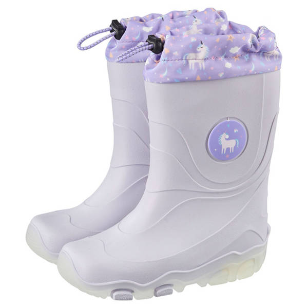 Kinder LED-Regenstiefel, Lila, 22/23