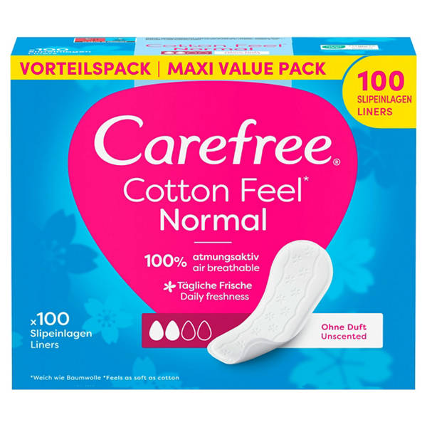 Slipeinlagen Megapack 100, Ohne Duft