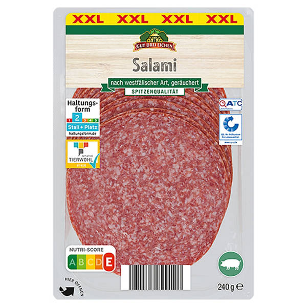 Dauerwurst Aufschnitt 240 g, Salami