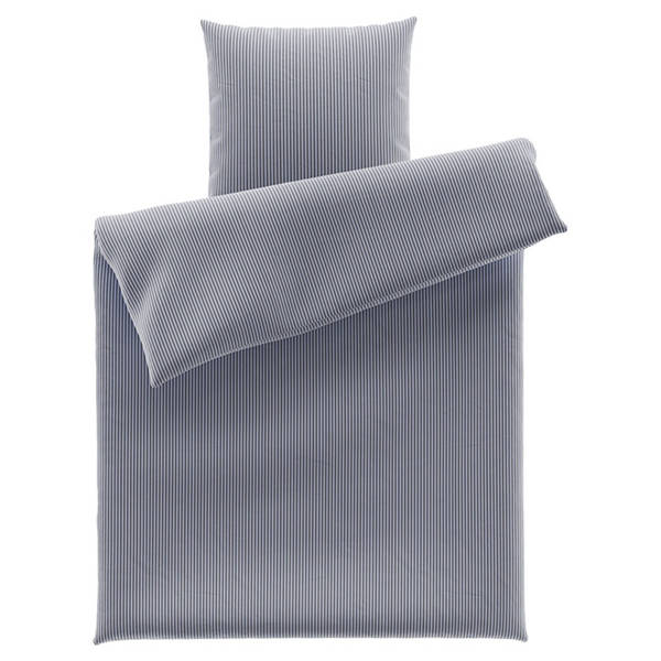 Renforcé Bettwäsche, Grau, 135 x 200 cm + 80 x 80 cm