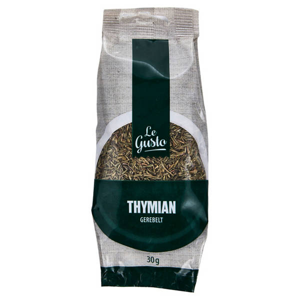 Kräuter und Gewürze im Nachfüllbeutel, Thymian gerebelt,  30 g