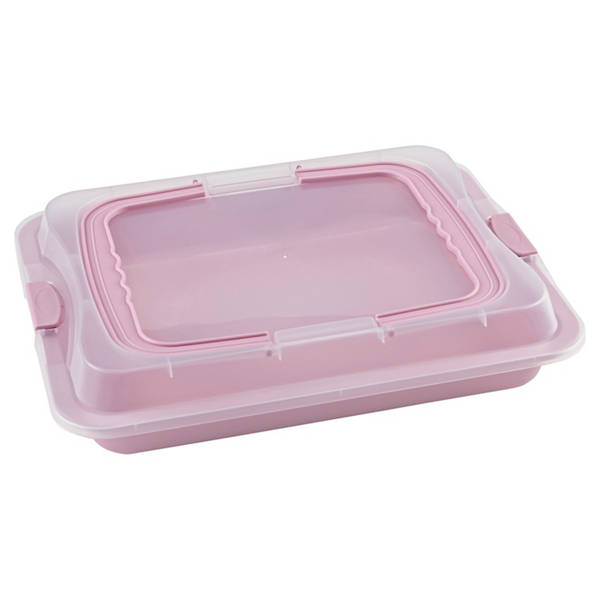 Backformen mit Transporthaube, Backblech, Rosa