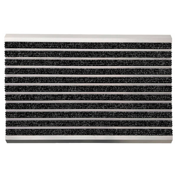 Aluminium Türmatte 40 x 60 cm, Grau