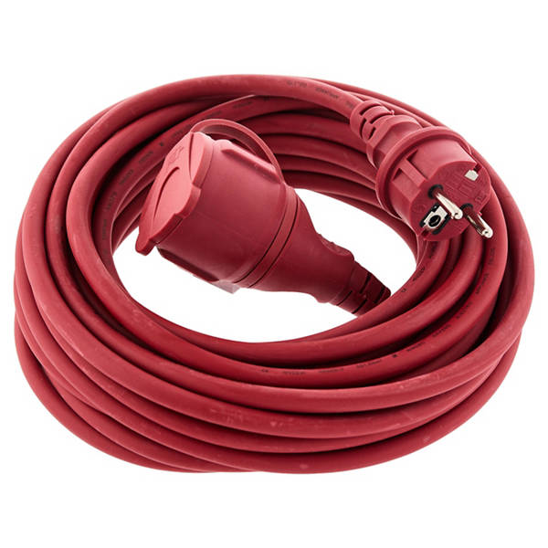 Verlängerungskabel 10 m, Rot