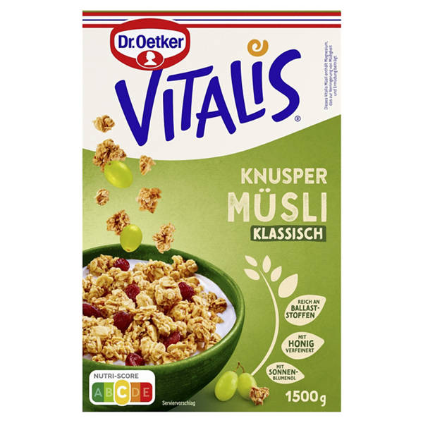 Vitalis 1,5 kg, Knusper Müsli Klassisch