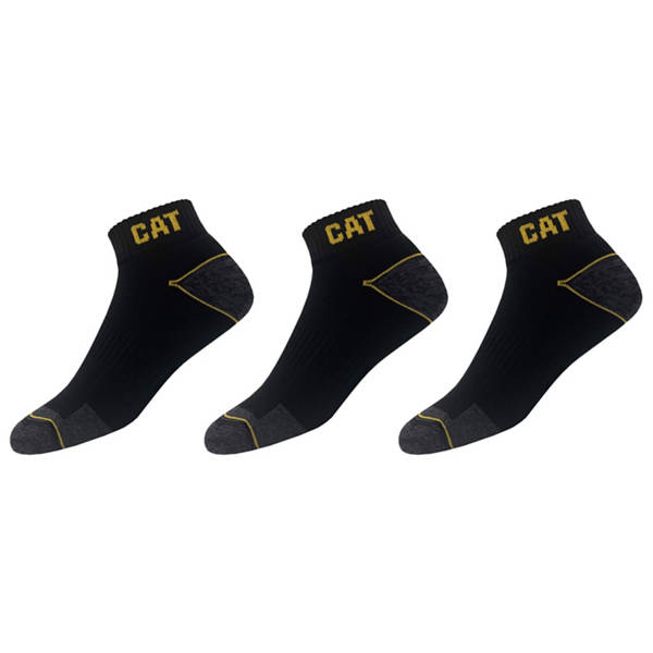Damen-/Herren-Arbeitssneakersocken 3er-Set, Schwarz, 43/46