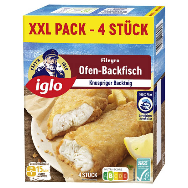 XXL Filegro Ofen-Backfisch 480 g