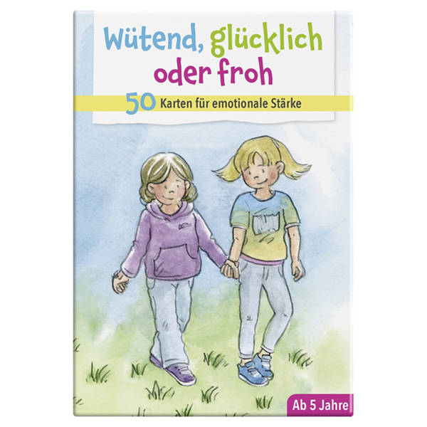 Gefühlekarten für Kinder, Wütend, glücklich oder froh