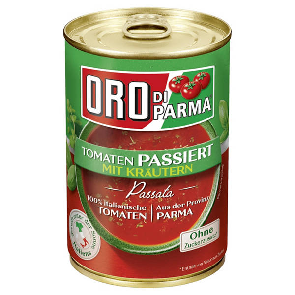 Tomaten 400 g, 4-fach, passierte Kräuter