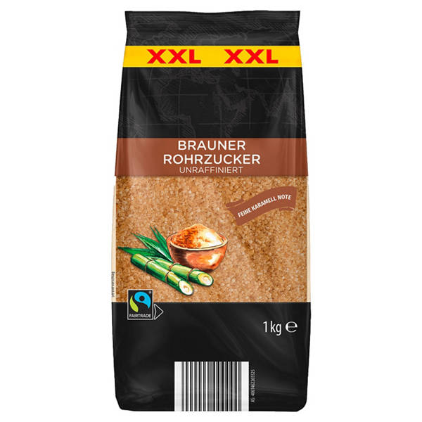 Brauner Rohrzucker XXL 1 kg