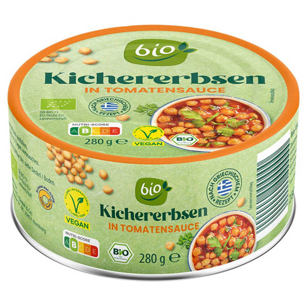 Bio-Griechische Antipasti 280 g, Kichererbsen