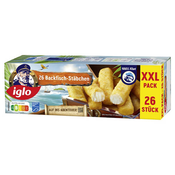 XXL Backfisch-Stäbchen 728 g