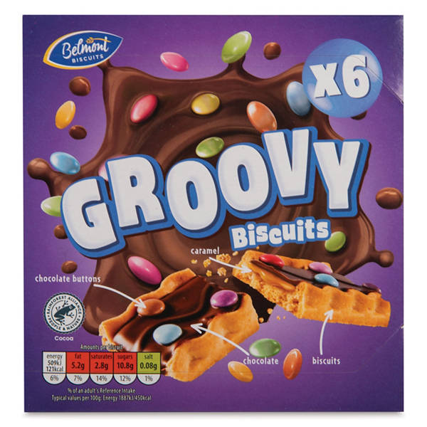 Groovy Biscuit Bars 6 Pack