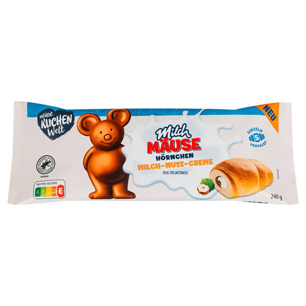 Milchmäuse Hörnchen, Milch-Nuss-Creme