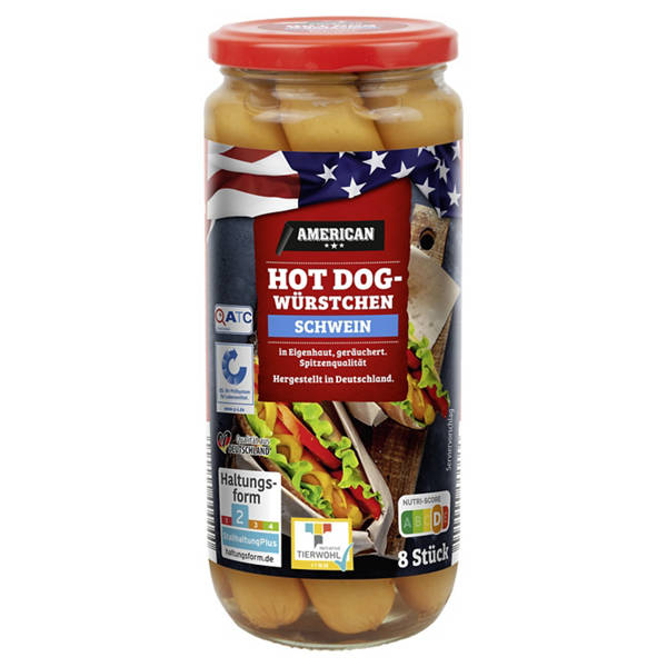 Hot Dogs 375 g, Schwein