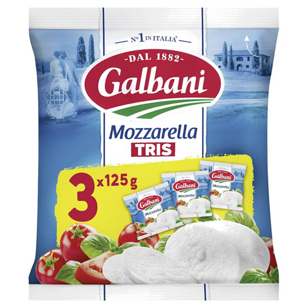 Mozzarella Tris 375 g, Classic