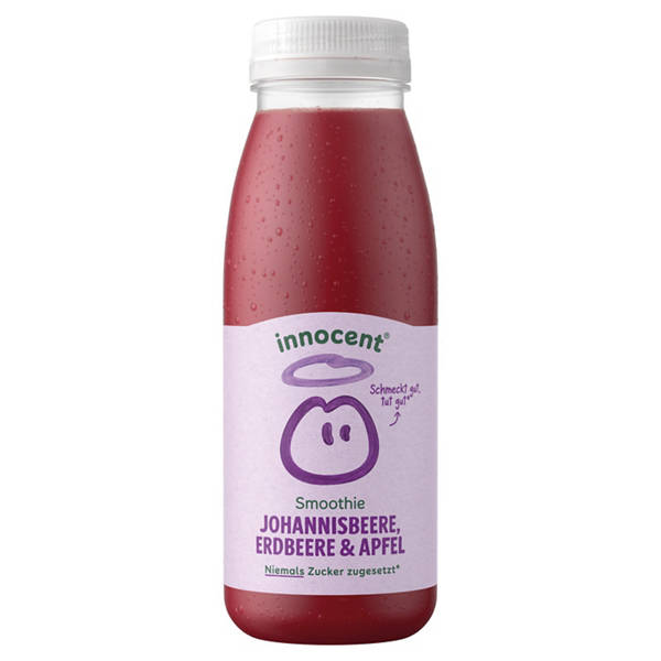 Smoothie 250 ml, Johannisbeere, Erdbeere und Apfel
