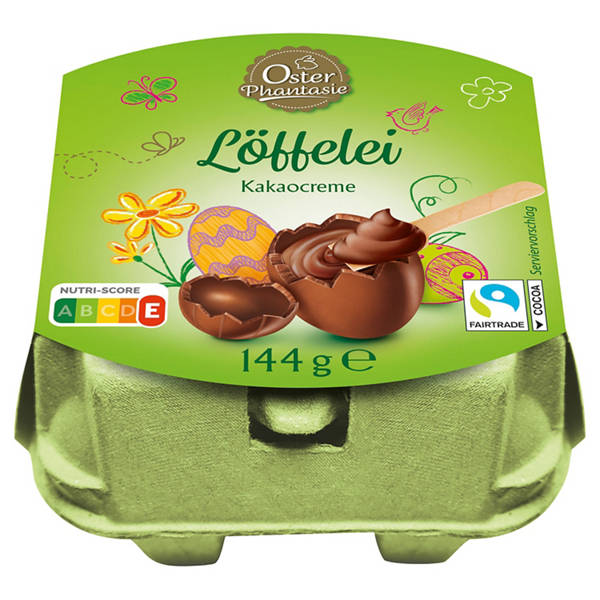 Löffel Ei, Schokomousse