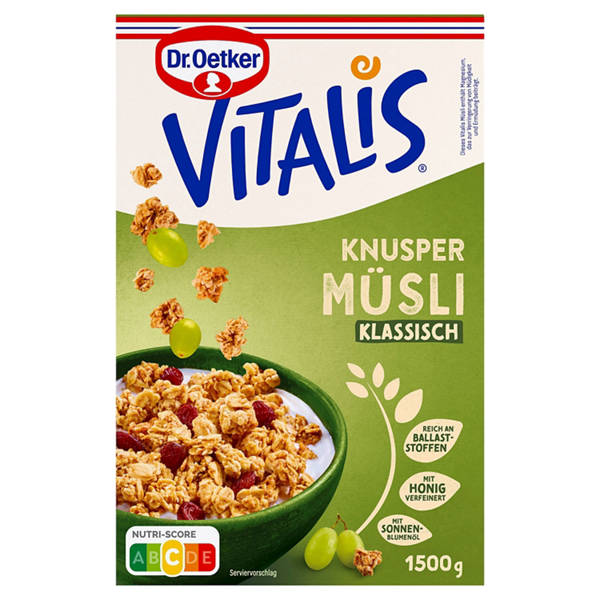 Vitalis 1,5 kg, Knusper Müsli Klassisch