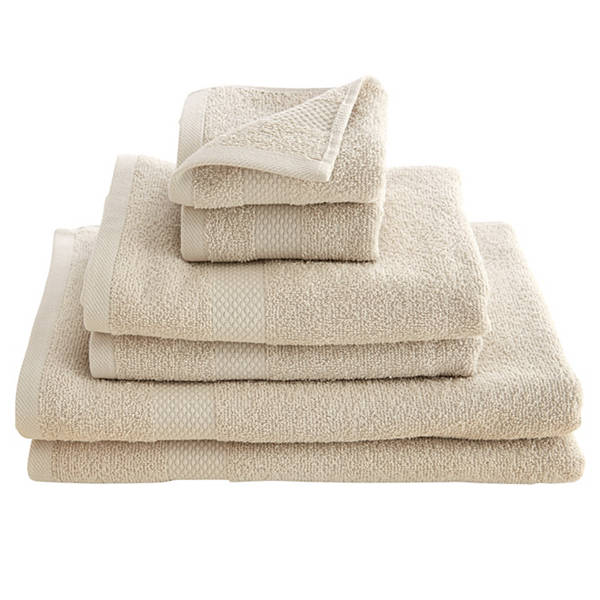 Frottier-Handtücher 6er-Set, Beige