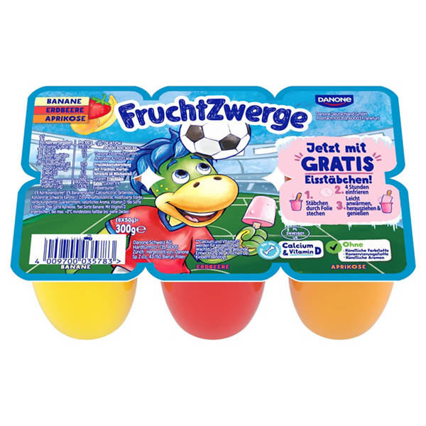 Fruchtzwerge 300 g, Banane-Erdbeere-Aprikose