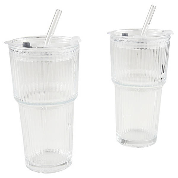 Glasbecher, Transparent, Groß