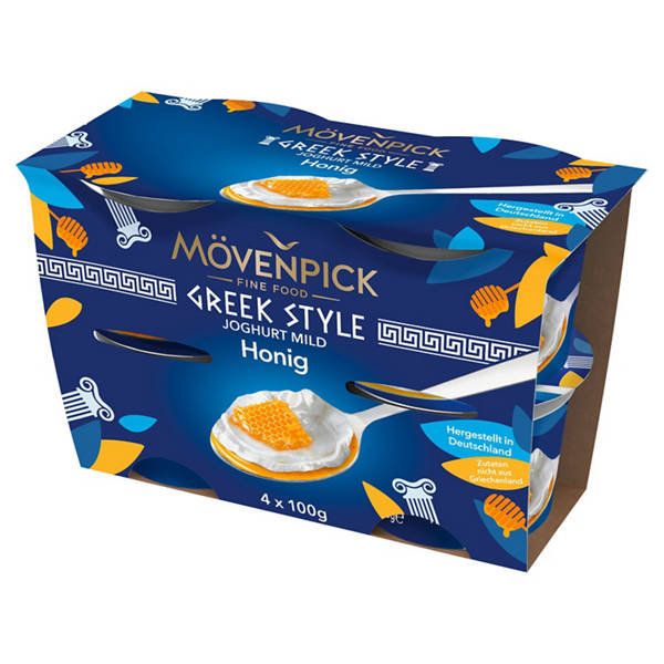 Greek Style Joghurt 4 x 100 g, Honig