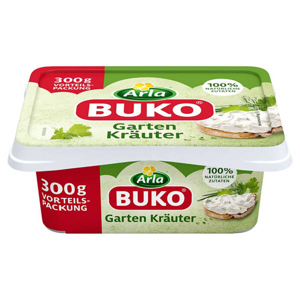 Buko Frischkäse 300 g, Gartenkräuter