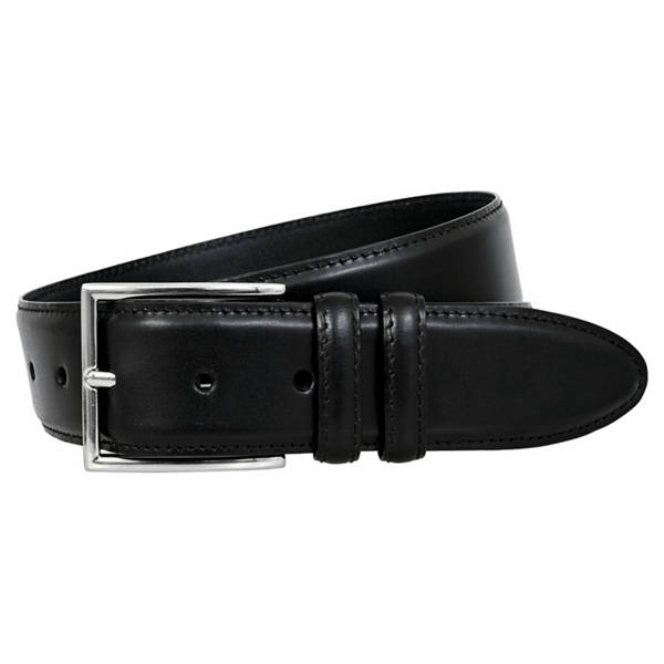 Herren Ledergürtel, Schwarz, 95 cm