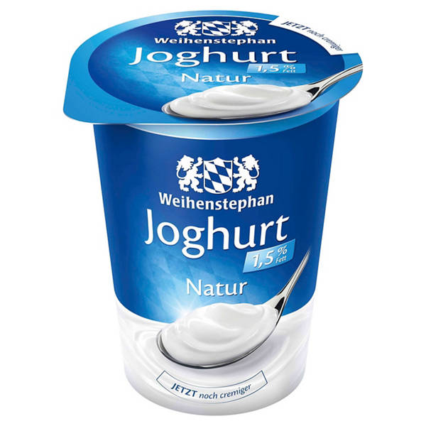 Naturjoghurt 500 g, 1,5 % Fett