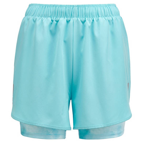 Lauf-Shorts, Damen, Blau All-Over-Print, S 36/38