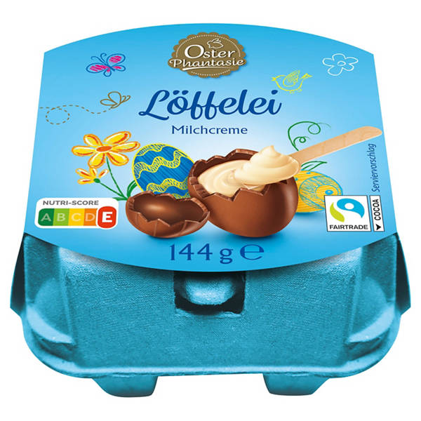Löffel Ei, Milchcreme