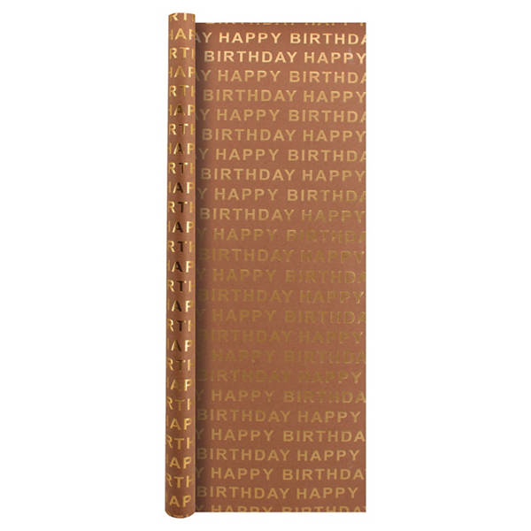 Premium-Geschenkpapier, Heißfolie, Geburtstag