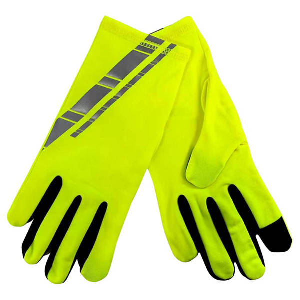 Damen oder Herren Winter-Lauf-Accessoires, Gelb, Handschuhe, 7
