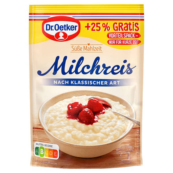 Süße Mahlzeit, Milchreis 157 g, klassisch +25 %