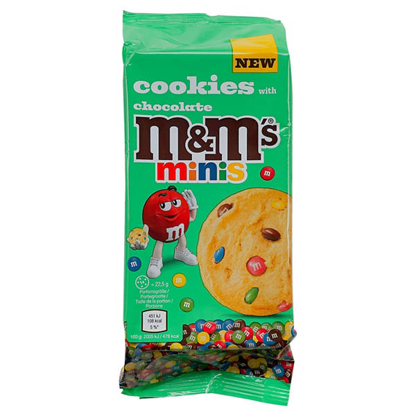 Cookies 180 g, M&Ms minis