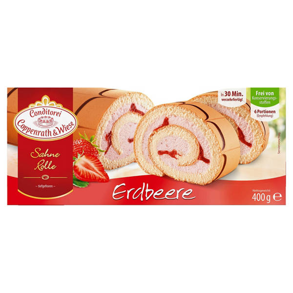 Erdbeer-Sahne-Rolle 400 g