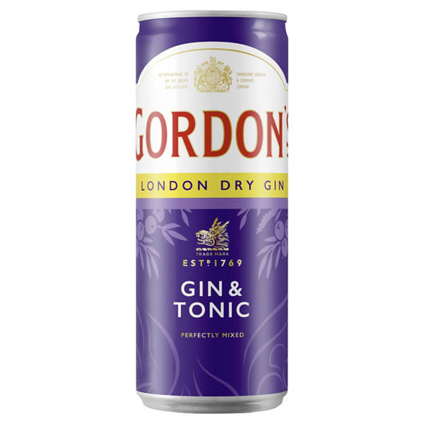 Gordon's London Dry Gin & Tonic Water 10 % vol Dose 250 ml