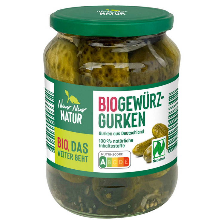 Germany product data sample: Bio-Gewürzgurken 360 g