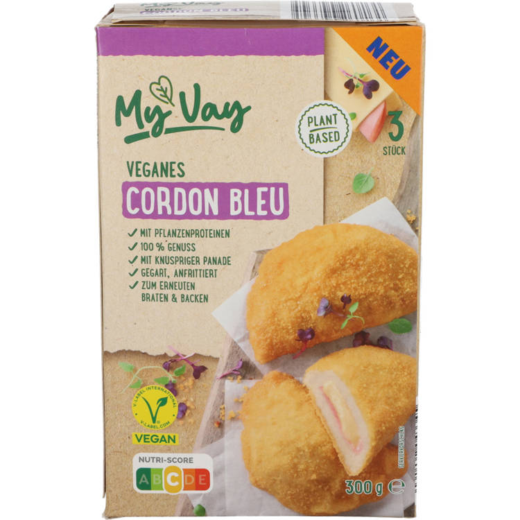 Germany product data sample: Veganes Cordon Bleu 300 g