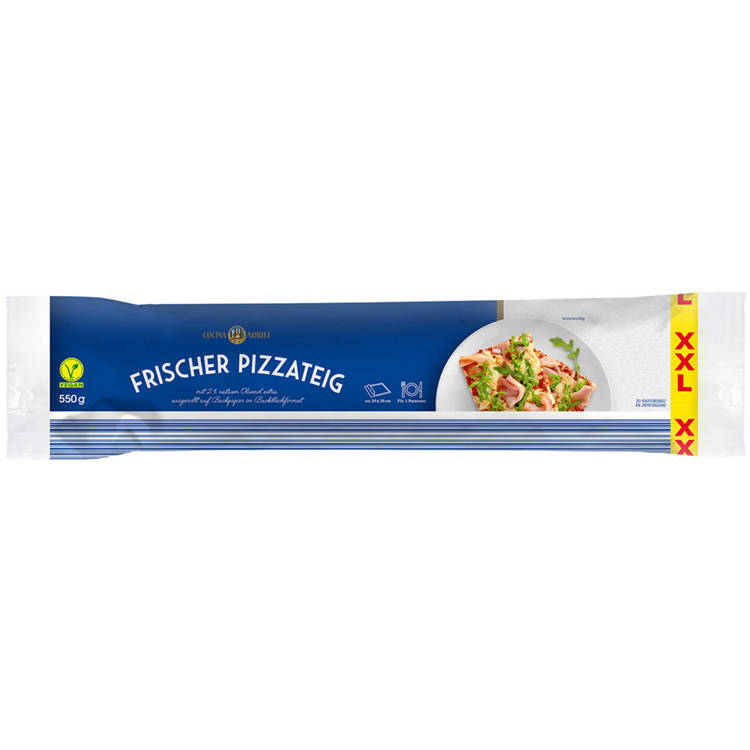 Germany product data sample: XXL-Pizzateig 550 g