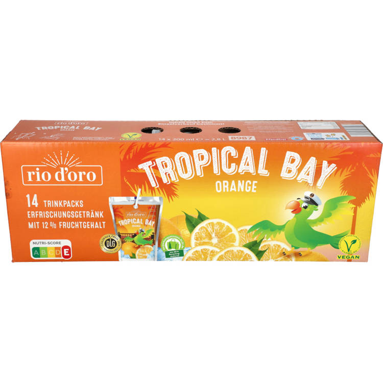 Germany product data sample: Tropical Bay Fruchtsaftgetränk 2,8 l, Orange