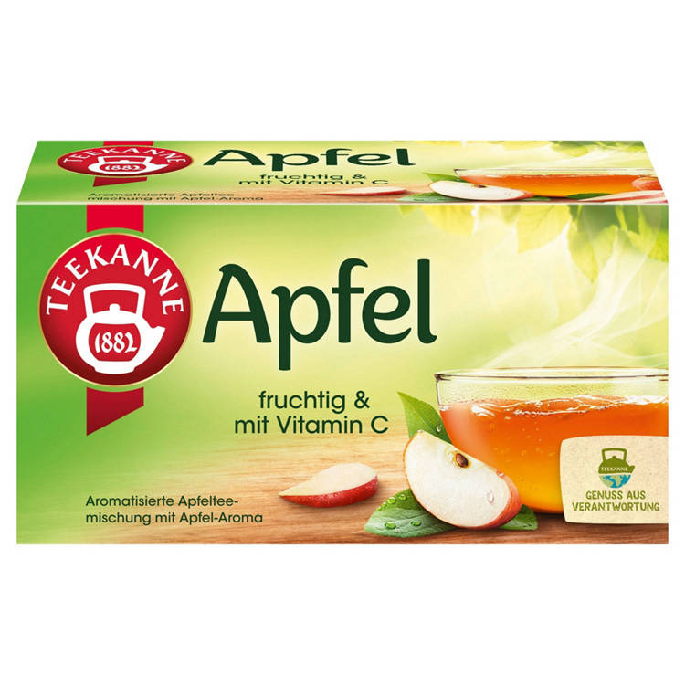 Germany product data sample: Früchtetee 60 g, Apfel