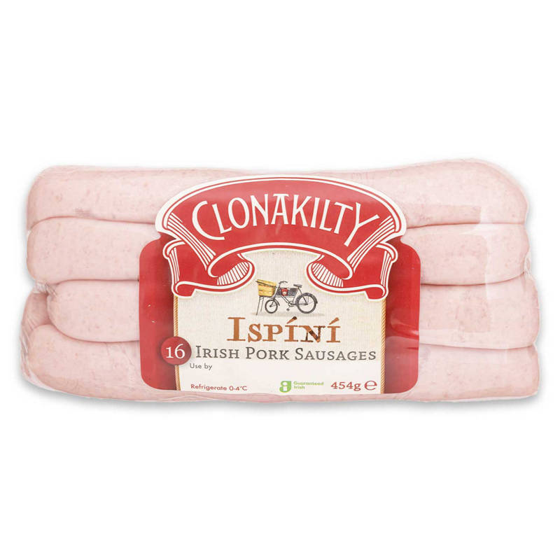 CLONAKILTY Ispíní Irish Pork Sausages 16 Pack 454 g