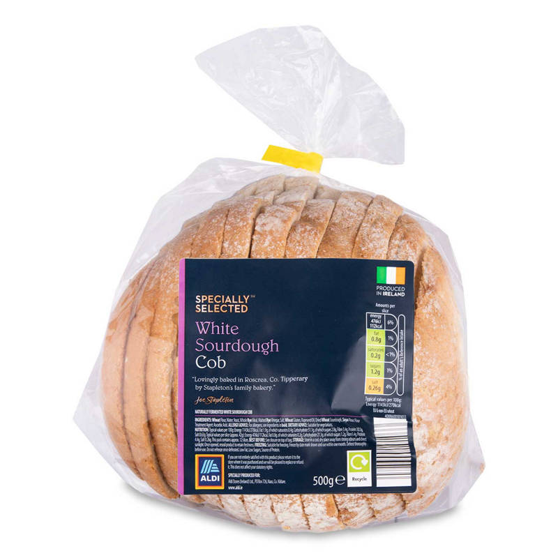SPECIALLY SELECTED White Sourdough Sliced Cob 500 g