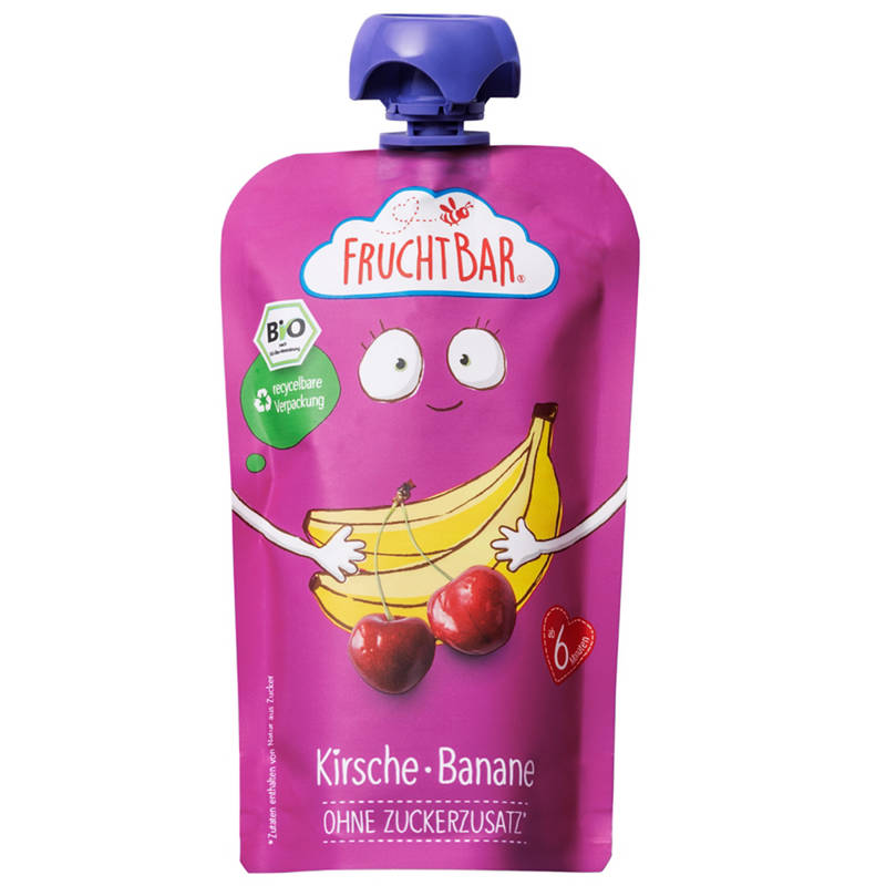 Bio Fruchtpüree, Kirsche, Banane