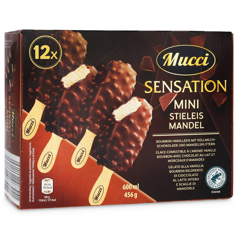 Bâtonnets glacés mini, amandes